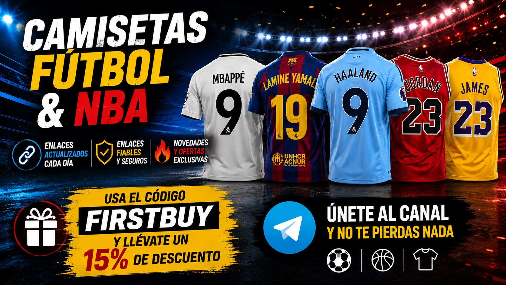 Camisetas Futbol y NBA
