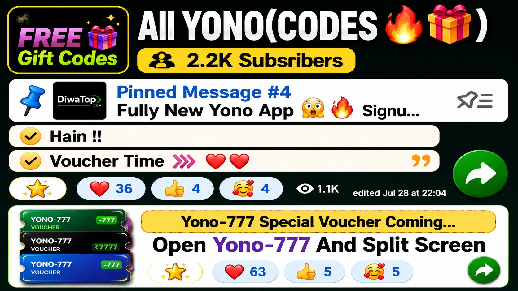 All YONO(Codesπ₯π)