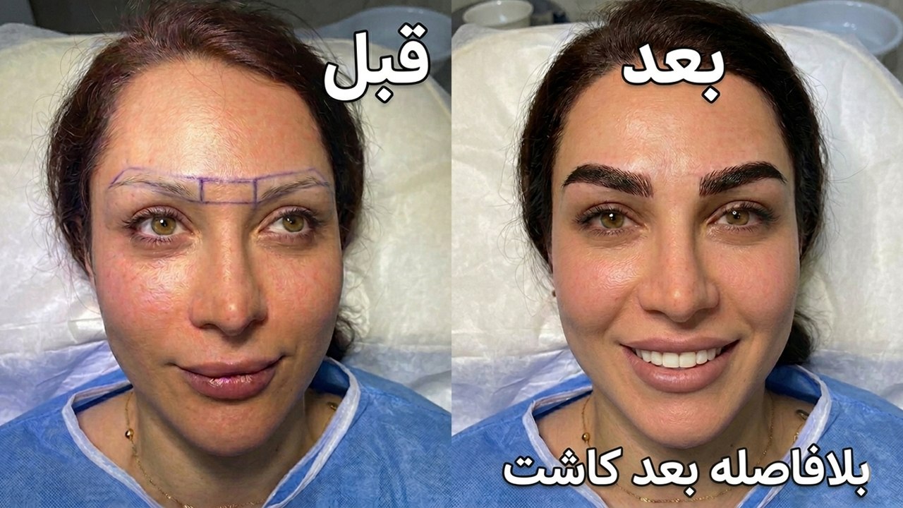 کاشت ابرو با موهای بلند👇فیلم کاشت رو ببین🥰