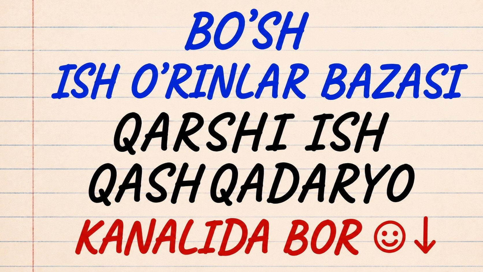 QARSHI ISH QASHQADARYO