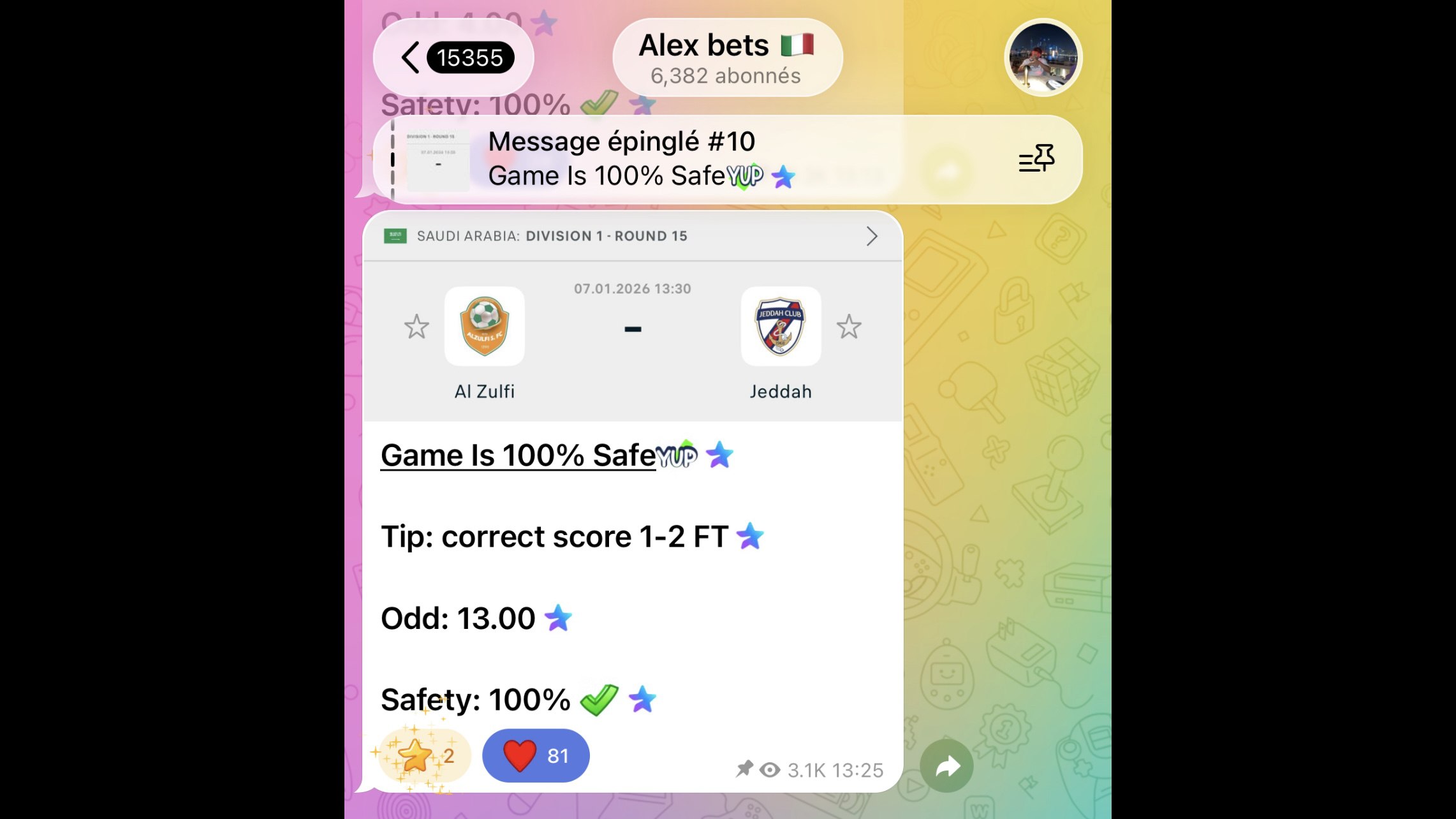 Alex bets ๐ฎ๐น