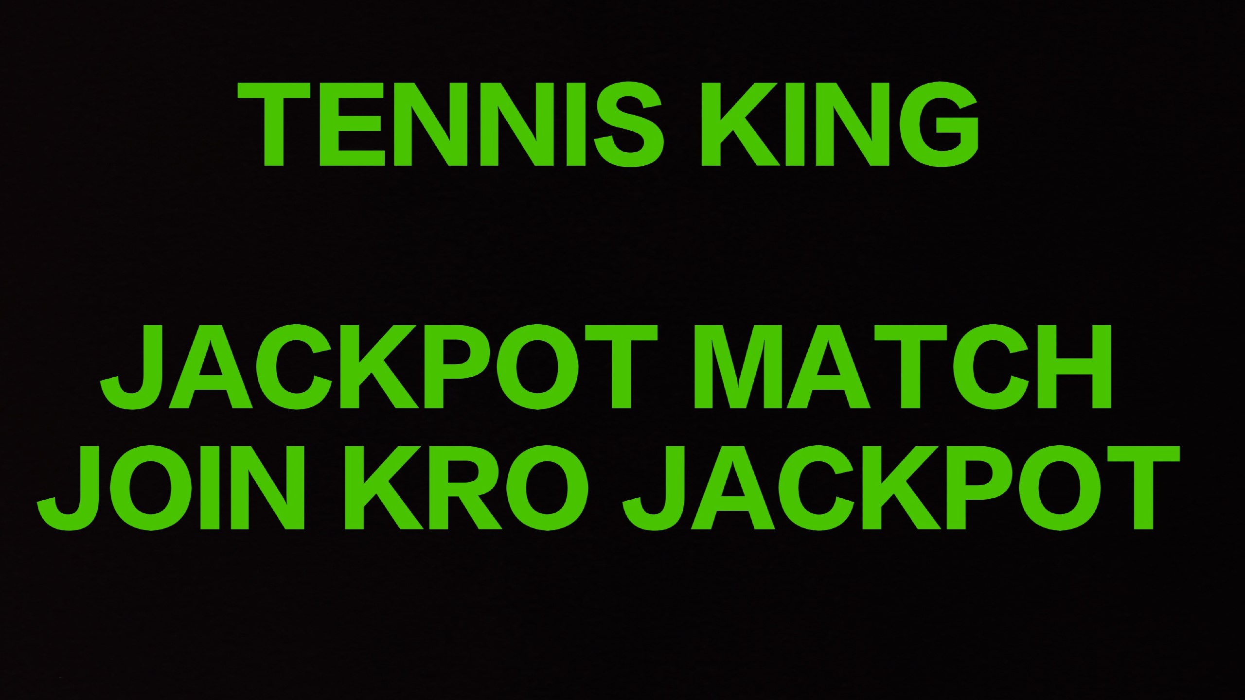 TENNIS KING 🎾