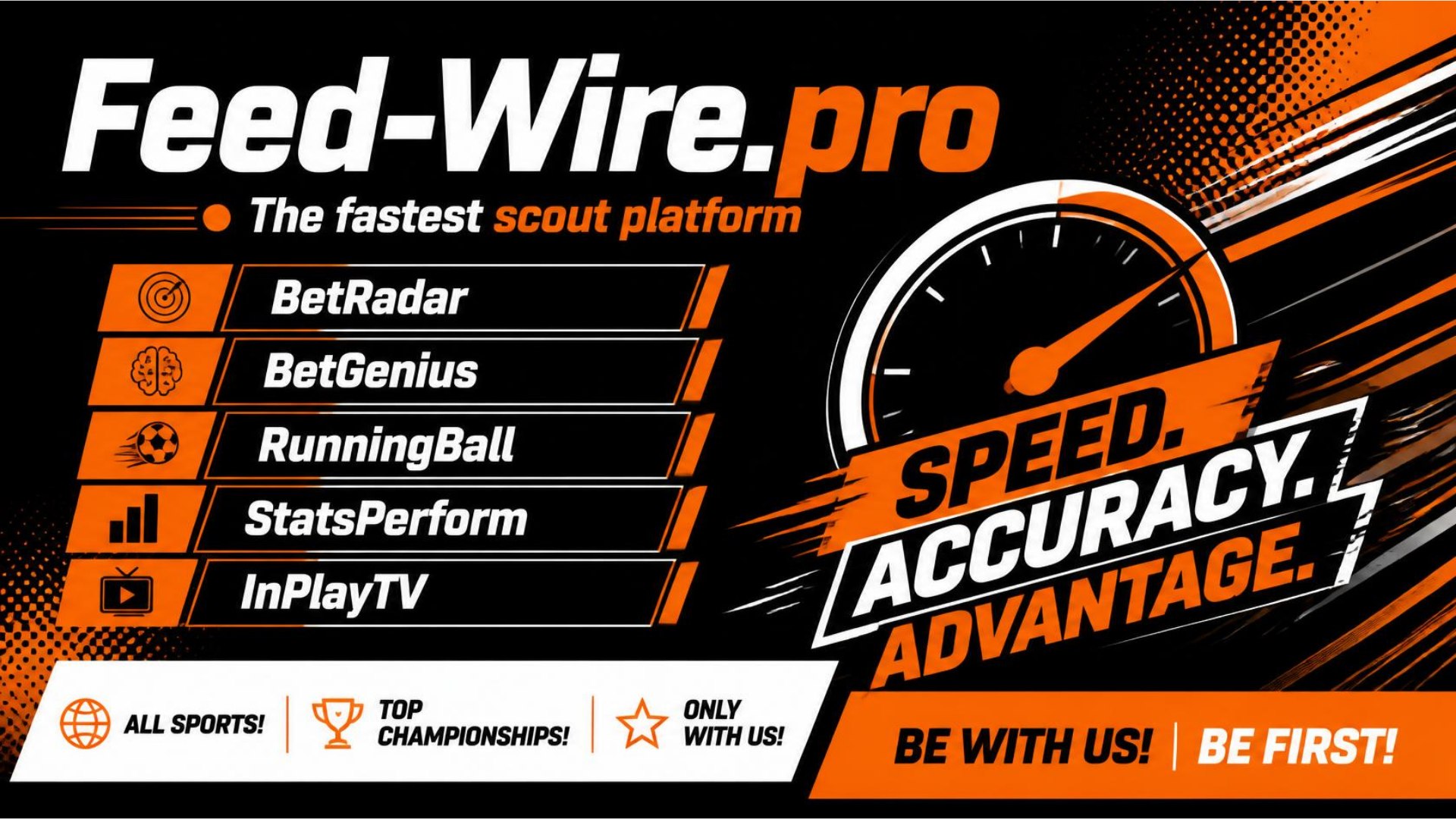 Feed Wire ๐ธ BetGenius | BetRadar | Satellite Feeds