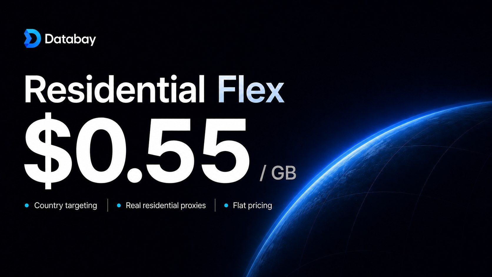 Residential Proxies $0.55/GB