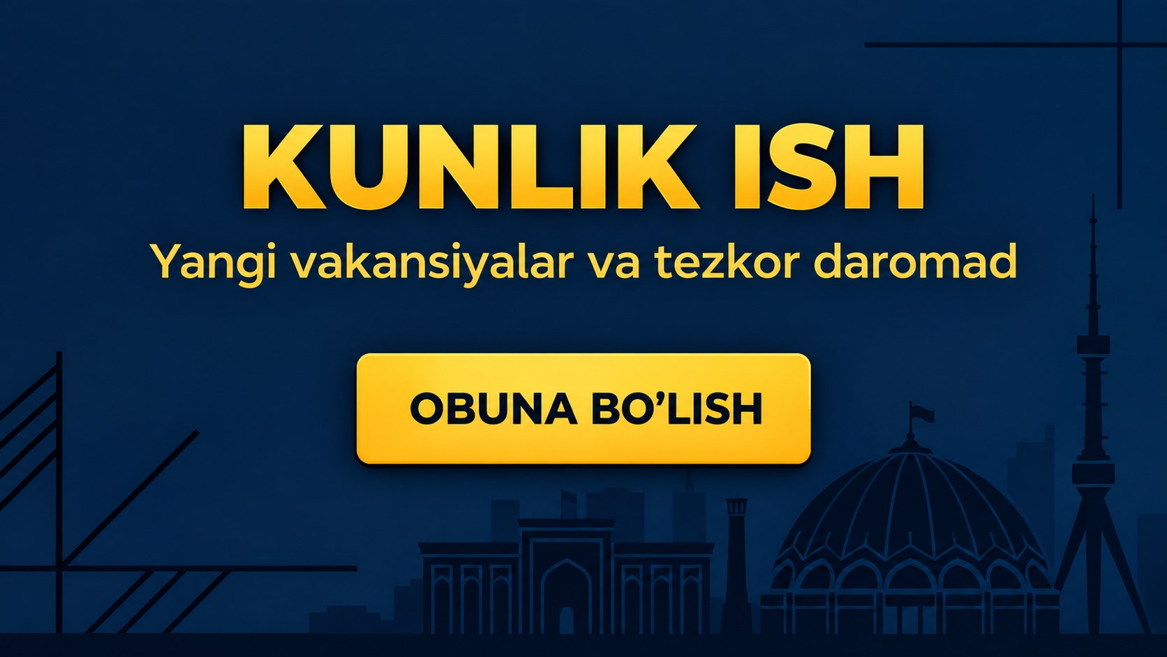 Kunlik ishlar Toshkent