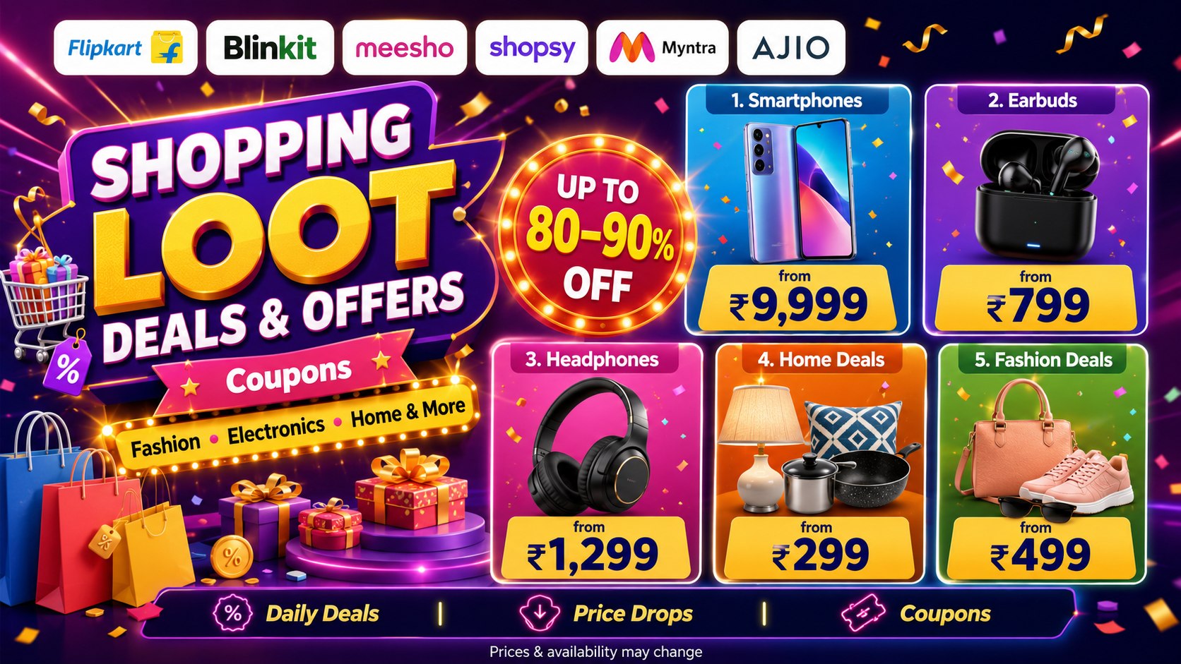 Shopping Loot Deals & Offers | Coupons